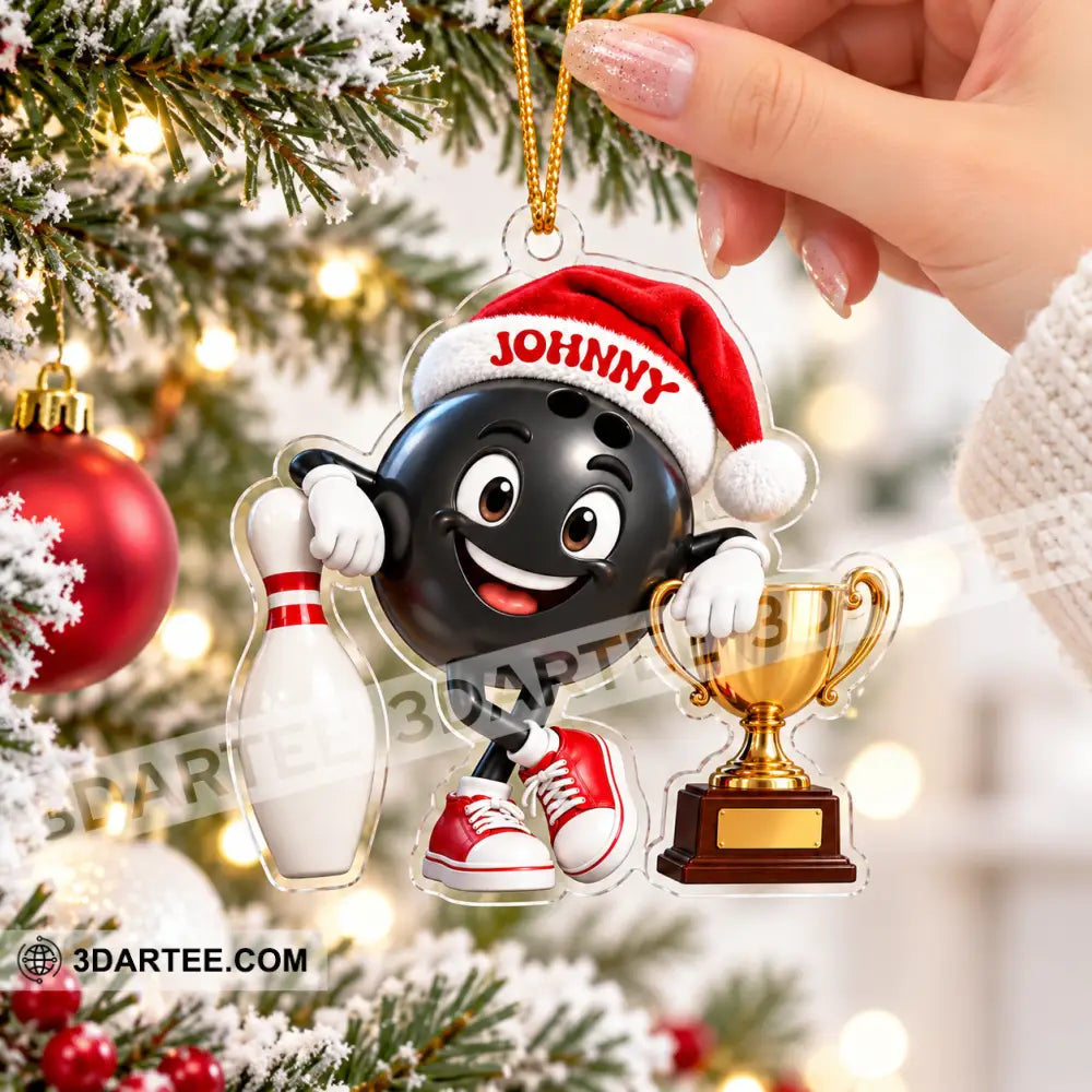 Bowling Home Decor Christmas Ornament Personalized Ornament - Ornament