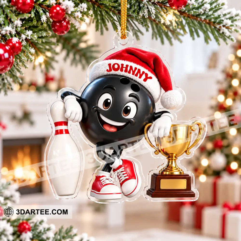 Bowling Home Decor Christmas Ornament Personalized Ornament - Ornament