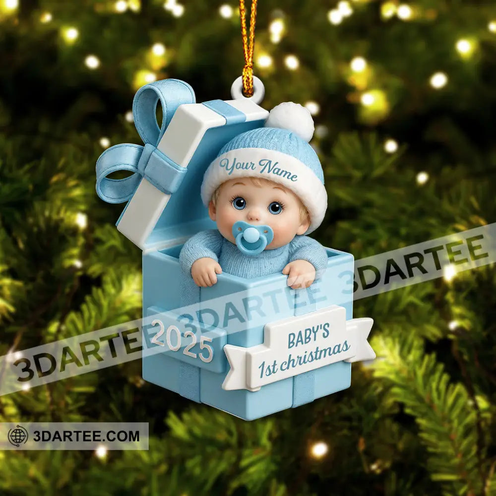 Box Baby Home Decor Christmas Ornament Personalized Ornament Ornament