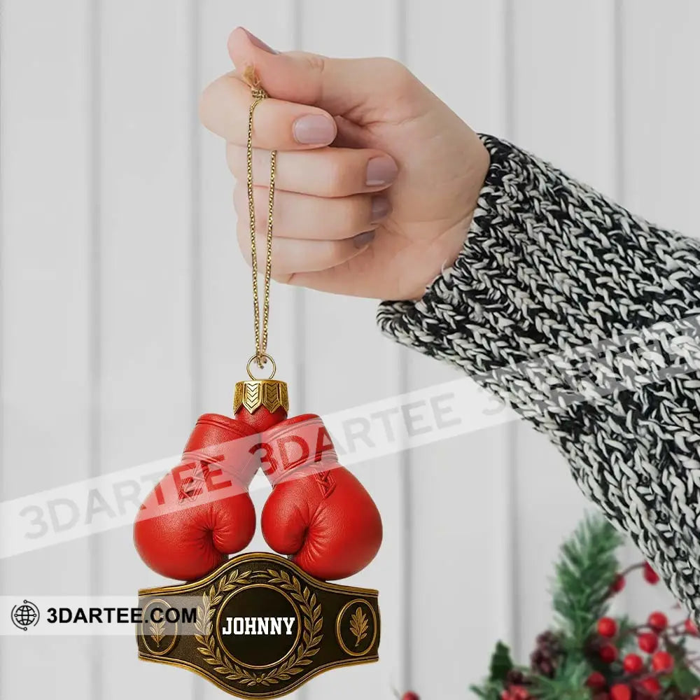 Boxing Christmas Home Decor Christmas Ornament Personalized Ornament Ornament