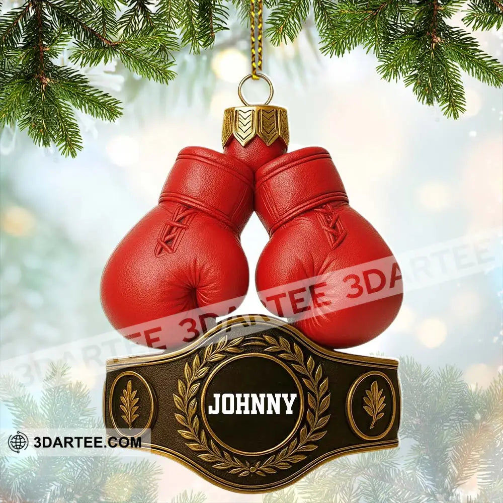Boxing Christmas Home Decor Christmas Ornament Personalized Ornament Ornament