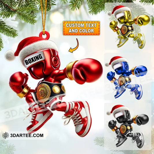 Boxing Christmas Ornament Personalized Ornament 3.54’’ / 1 Ornament Ornament