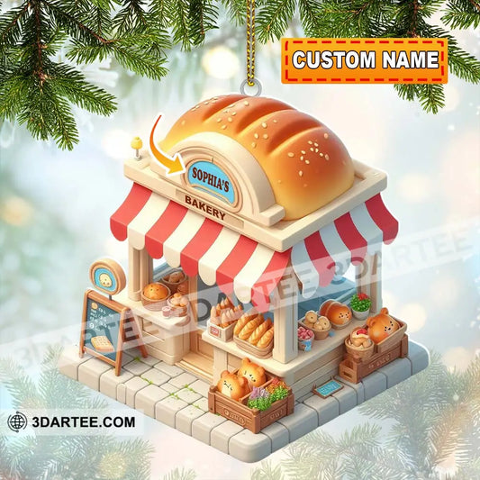 Bread Bakery Christmas Ornament Personalized Ornament 3.54’’ / 1 Ornament Ornament