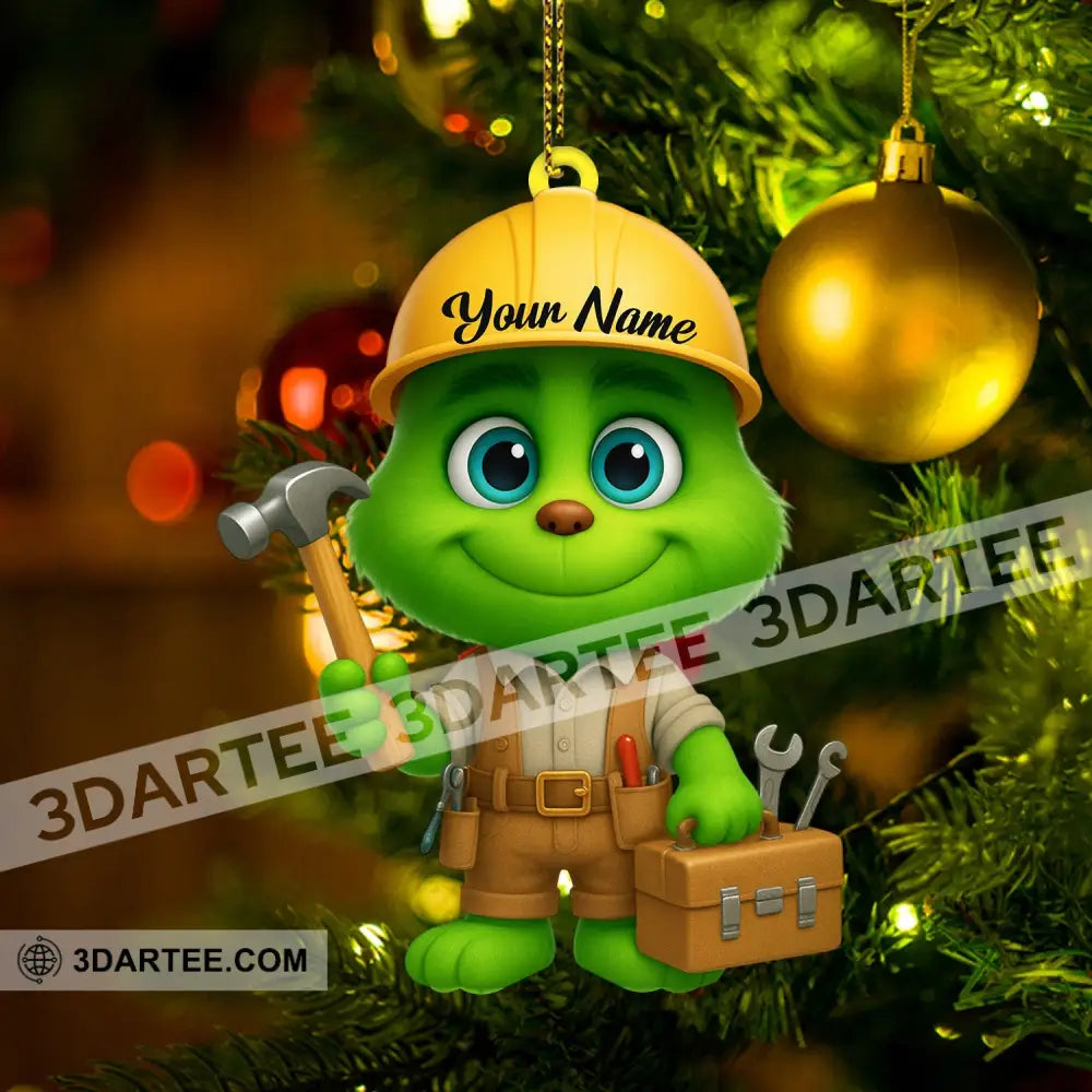 Builder Home Decor Christmas Ornament Personalized Ornament Ornament