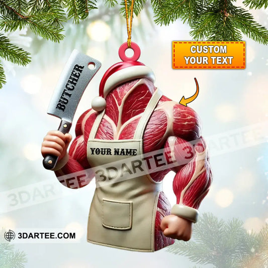 Butcher Christmas Ornament Personalized Ornament 3.54’’ / 1 Ornament Ornament