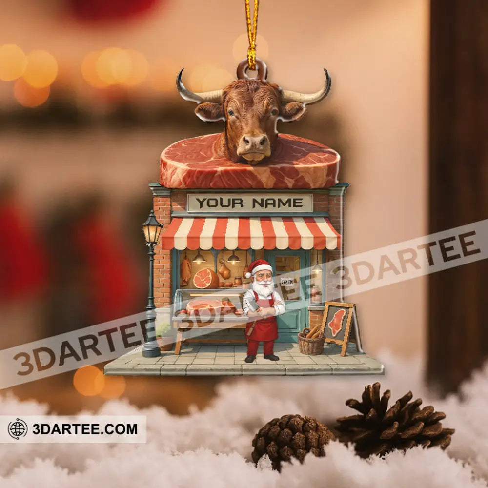 Butcher Santa Home Decor Christmas Ornament Personalized Ornament Ornament