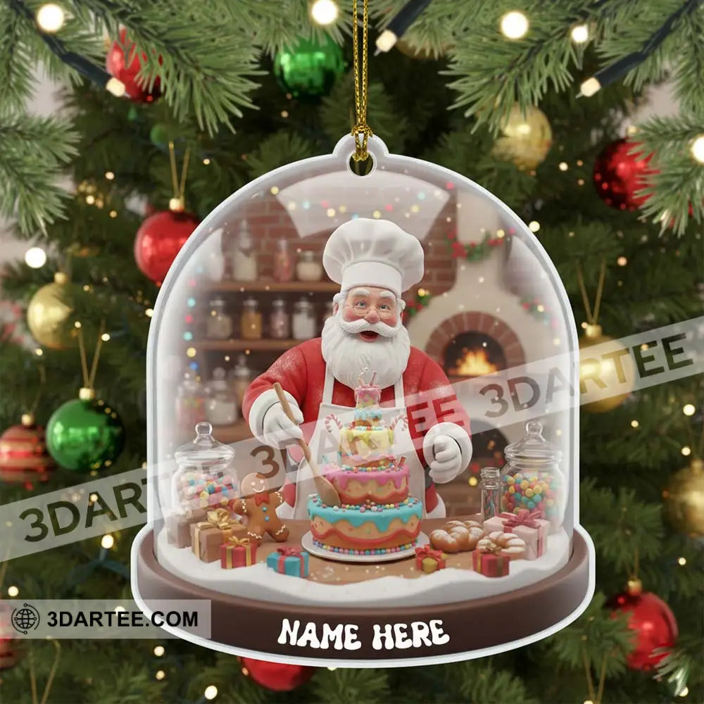 Cake Chef Home Decor Christmas Ornament Personalized Ornament Ornament