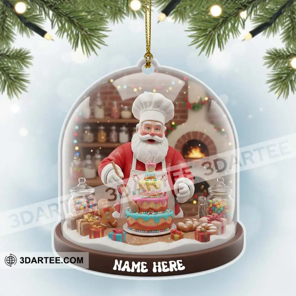 Cake Chef Home Decor Christmas Ornament Personalized Ornament Ornament