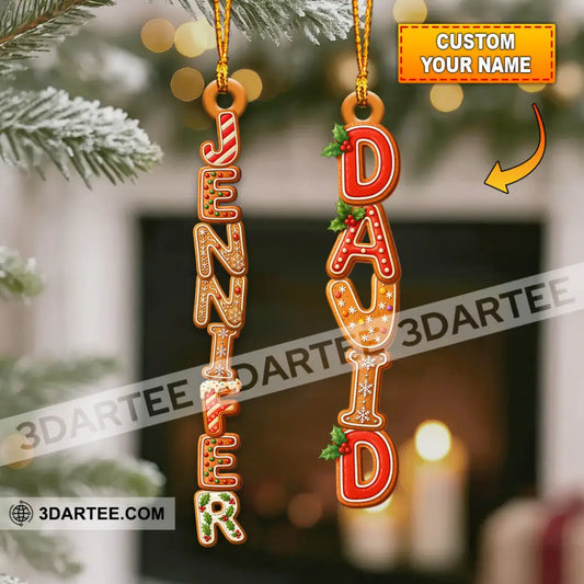 Cake Name Home Decor Christmas Ornament Personalized Ornament 3.54’’ / 1 Ornament Ornament