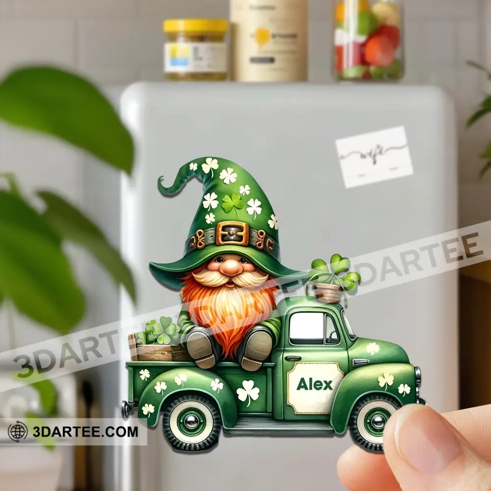 Car Patrick’s Day Fridge Magnet - Personalized