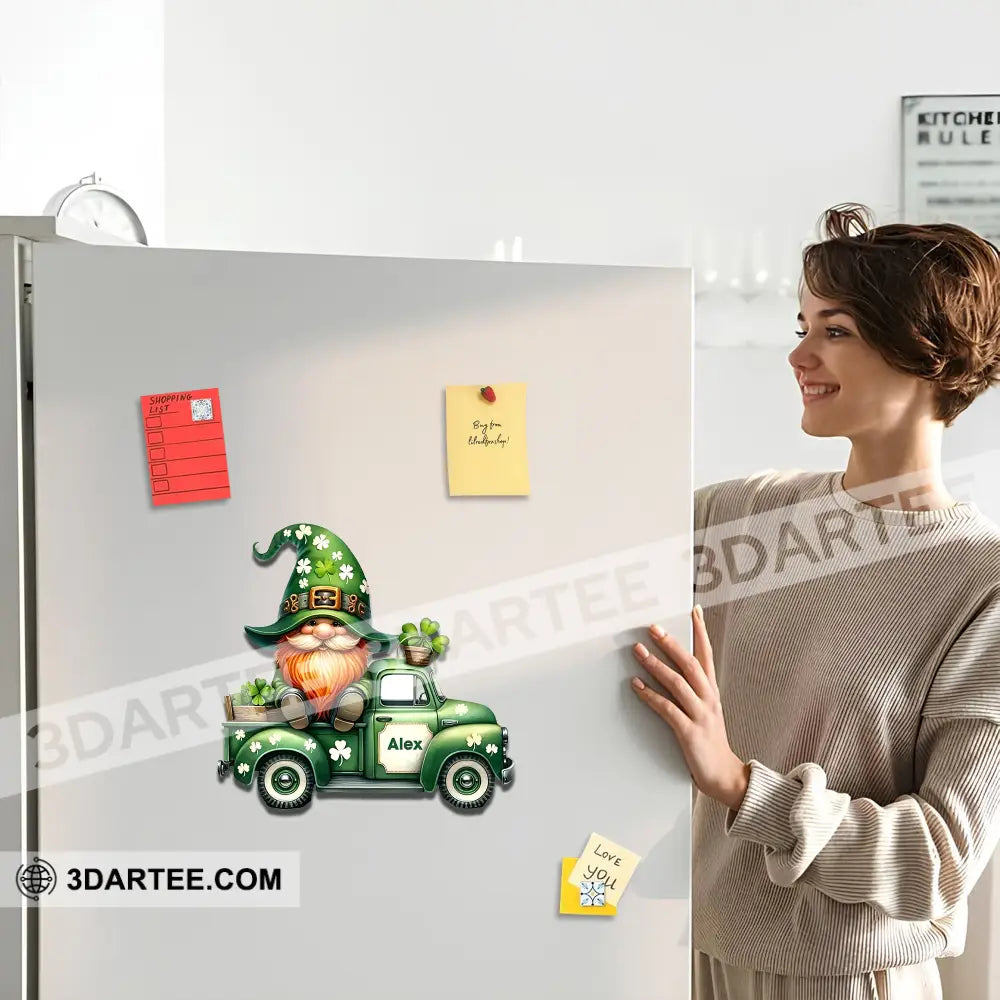 Car Patrick’s Day Fridge Magnet - Personalized