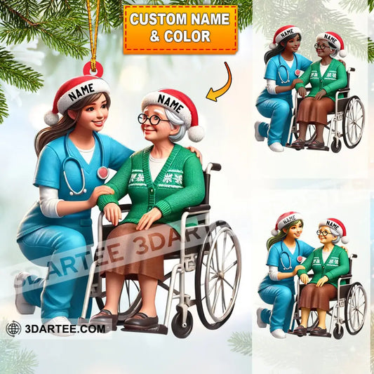 Caring Home Decor Christmas Ornament Personalized Ornament 3.54’’ / 1 Ornament Ornament