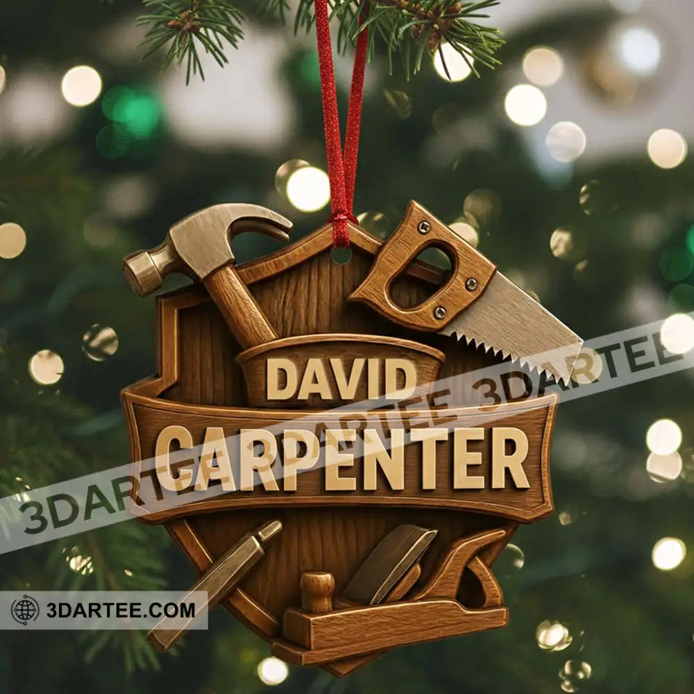 Carpenter Home Decor Christmas Ornament Personalized Ornament Ornament
