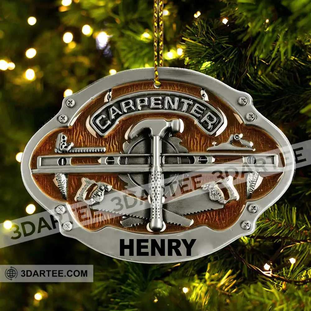 Carpenter Home Decor Christmas Ornament Personalized Ornament Ornament