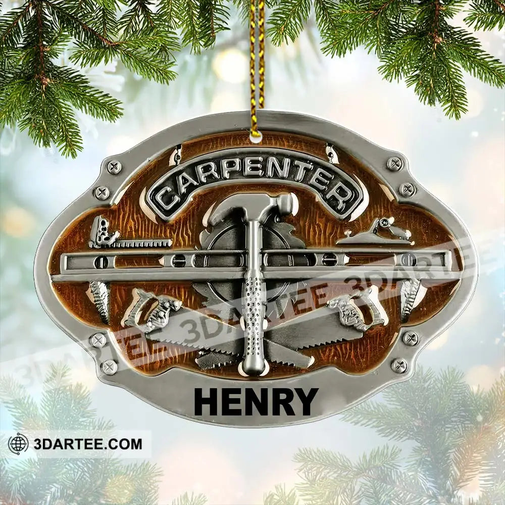 Carpenter Home Decor Christmas Ornament Personalized Ornament Ornament