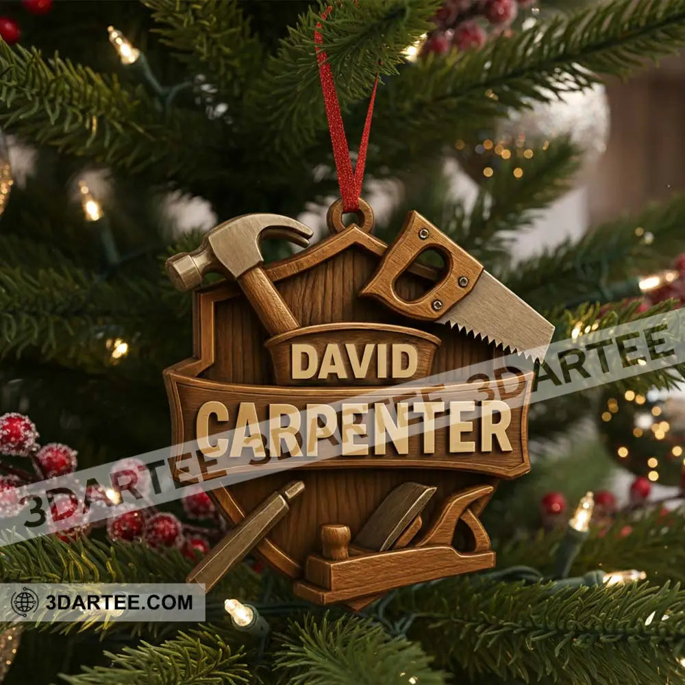 Carpenter Home Decor Christmas Ornament Personalized Ornament Ornament