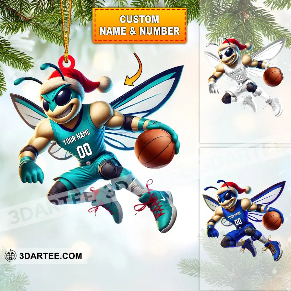 Charlotte Hornets Basketball Christmas Ornament Personalized Ornament 3.54’’ / 1 Ornament Ornament