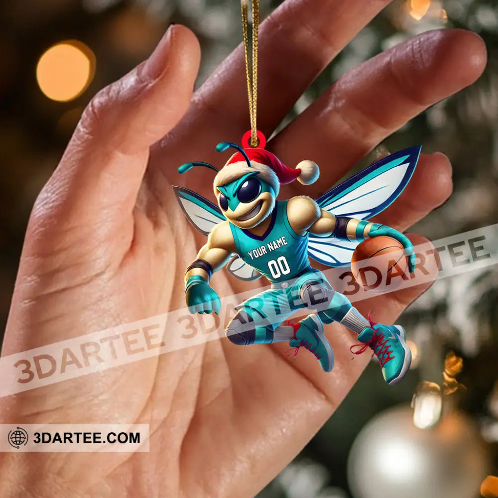 Charlotte Hornets Basketball Christmas Ornament Personalized Ornament Ornament