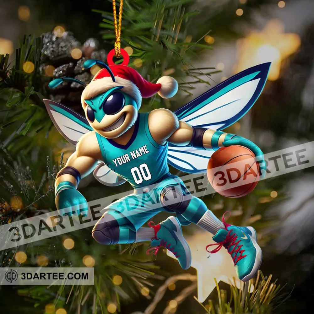 Charlotte Hornets Basketball Christmas Ornament Personalized Ornament Ornament