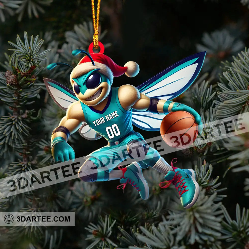 Charlotte Hornets Basketball Christmas Ornament Personalized Ornament Ornament