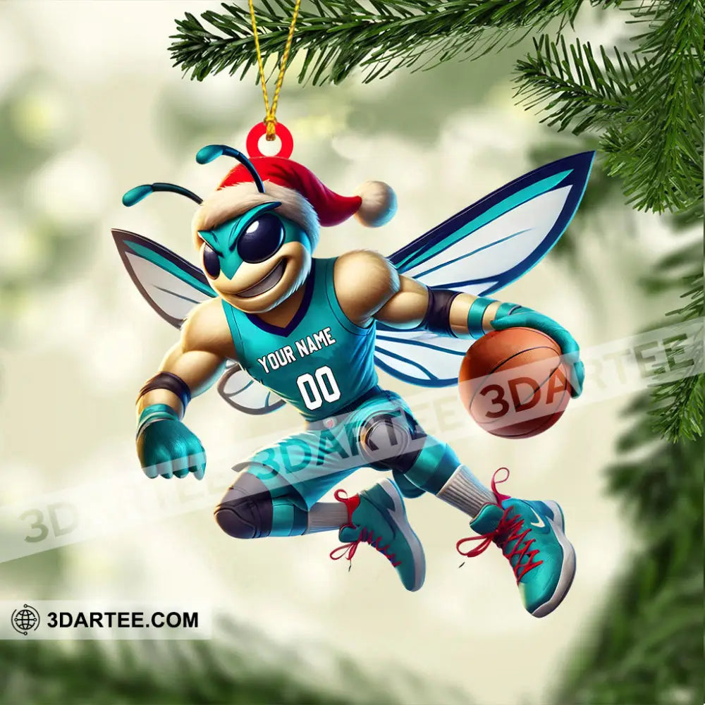 Charlotte Hornets Basketball Christmas Ornament Personalized Ornament Ornament