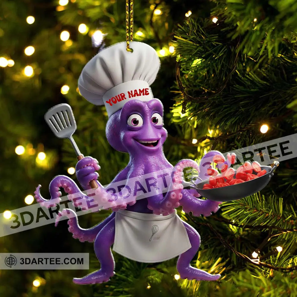 Chef Home Decor Christmas Ornament Personalized Ornament Ornament