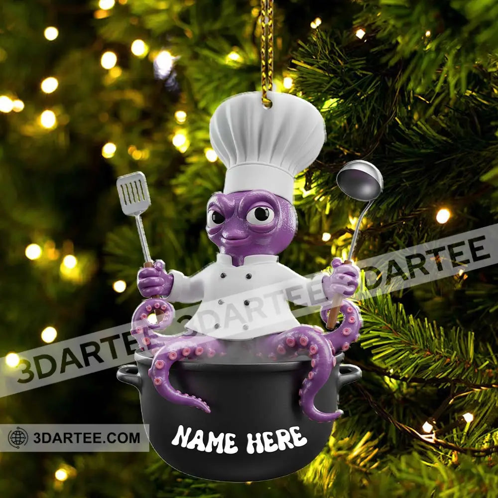 Chef Home Decor Christmas Ornament Personalized Ornament Ornament