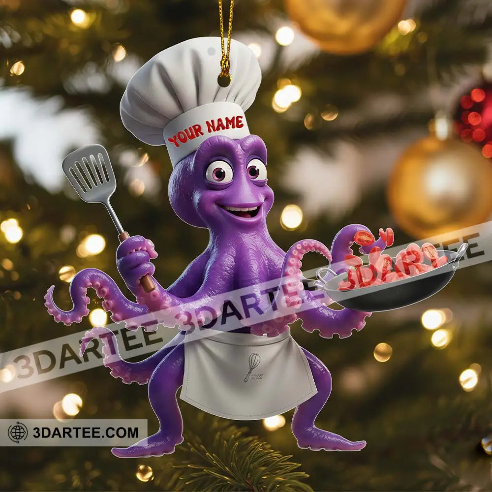 Chef Home Decor Christmas Ornament Personalized Ornament Ornament