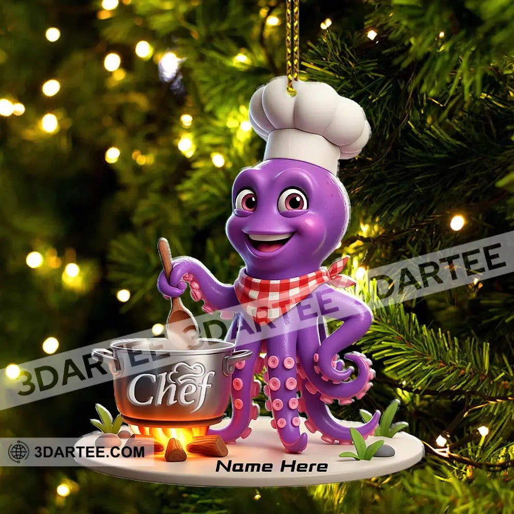 Chef Lover Home Decor Christmas Ornament Personalized Ornament Ornament