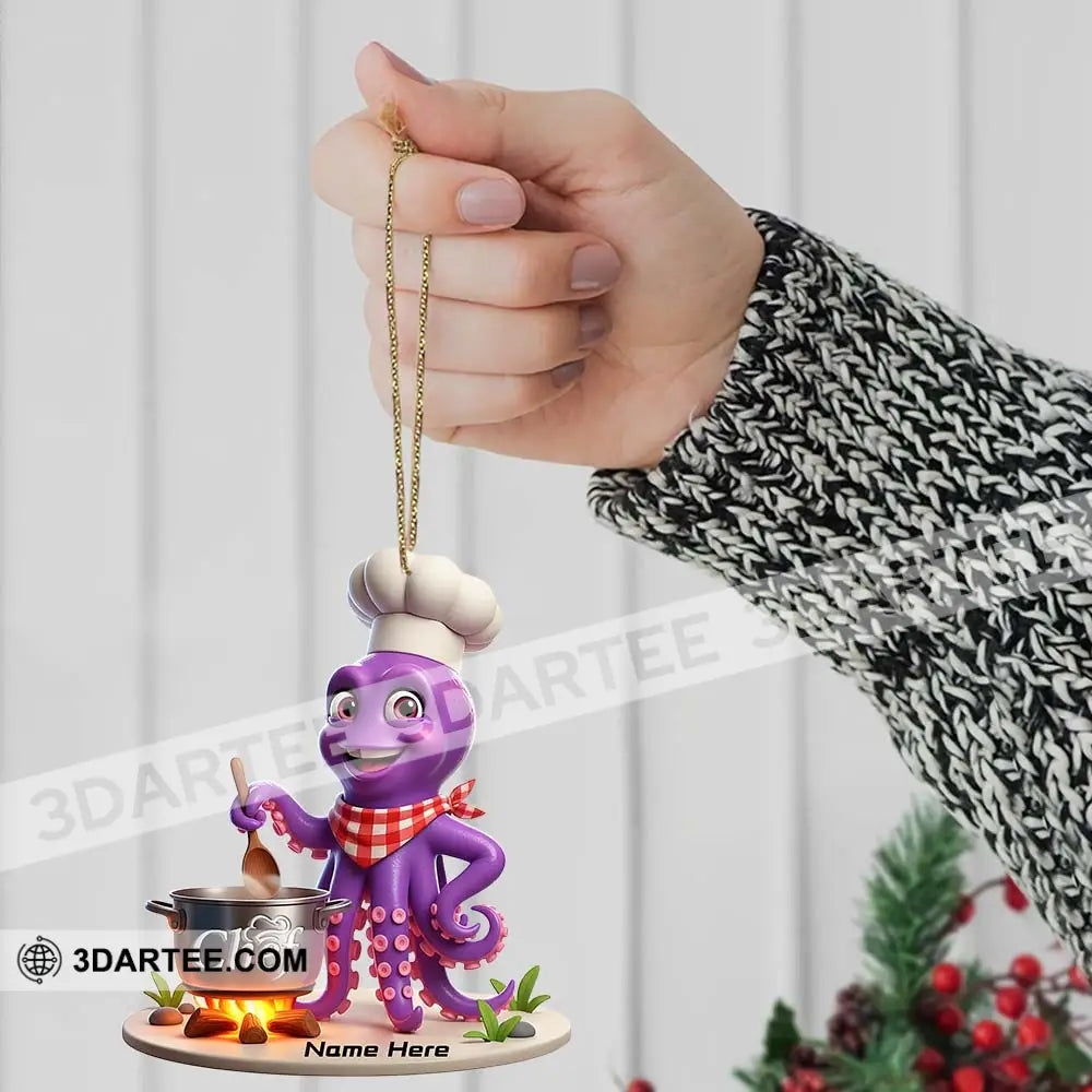 Chef Lover Home Decor Christmas Ornament Personalized Ornament Ornament