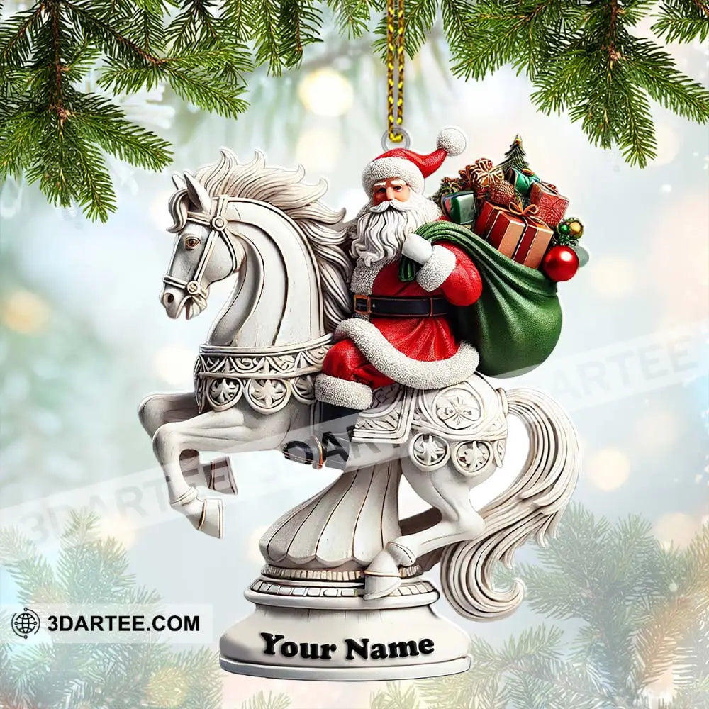Chess Santa Christmas Ornament Personalized Ornament Ornament