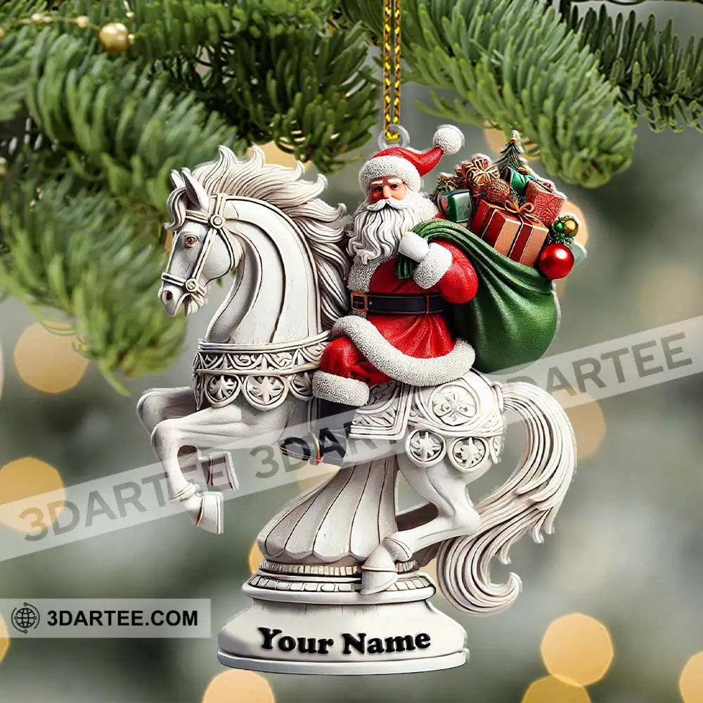 Chess Santa Christmas Ornament Personalized Ornament Ornament