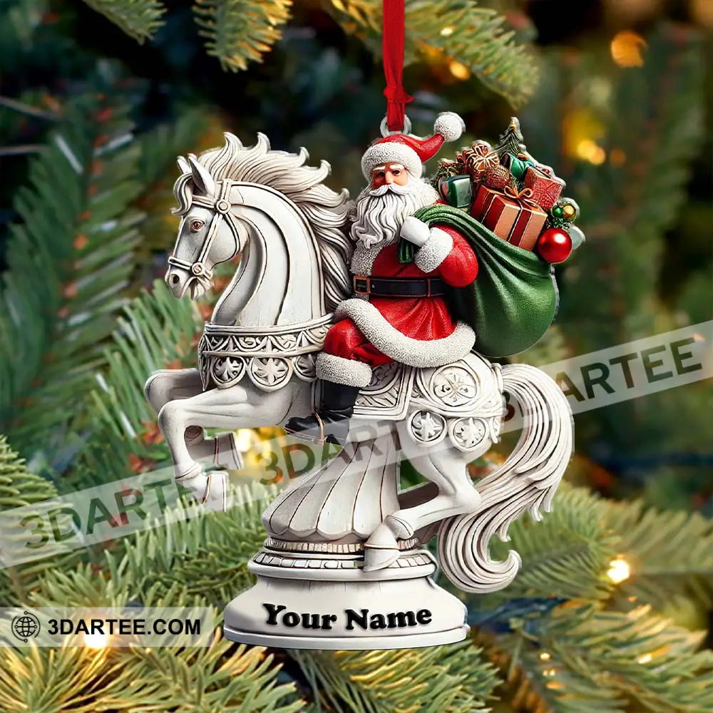 Chess Santa Christmas Ornament Personalized Ornament Ornament