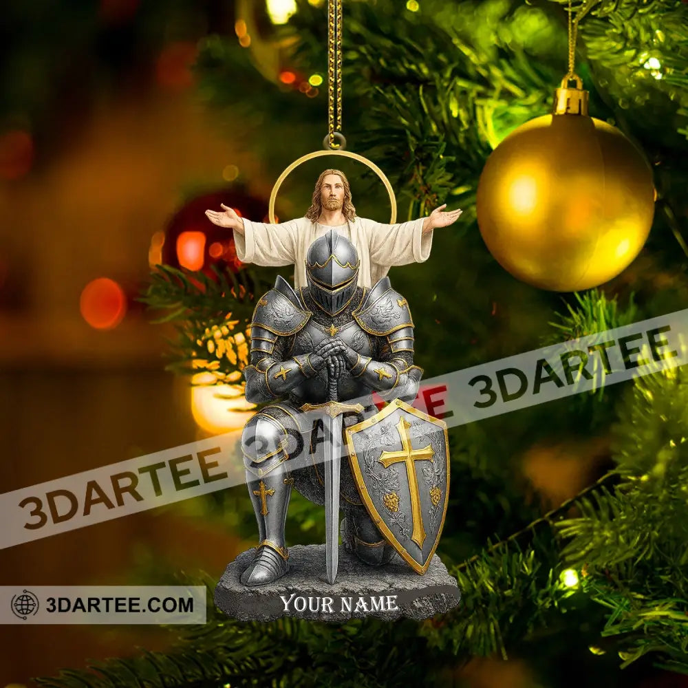 Christian Faithful Knight Gift For Christian Home Decor Christmas Ornament Personalized Ornament Ornament