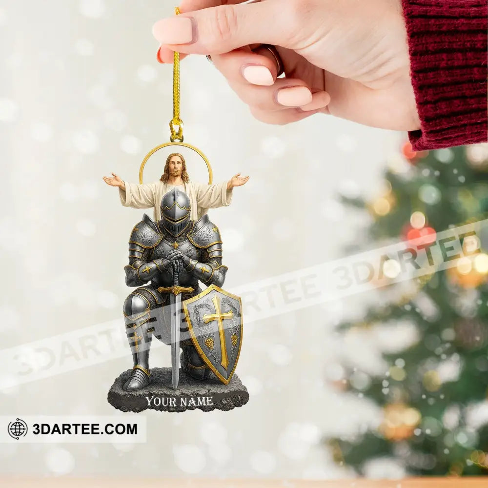 Christian Faithful Knight Gift For Christian Home Decor Christmas Ornament Personalized Ornament Ornament