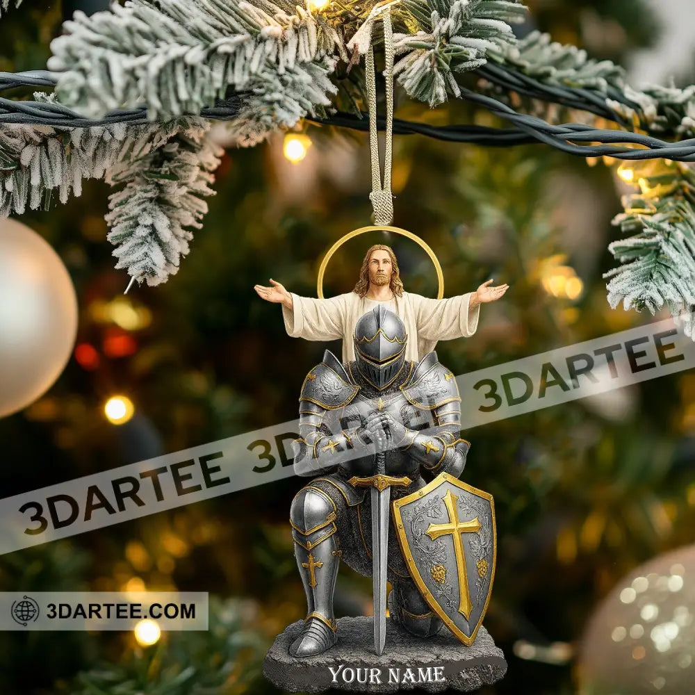Christian Faithful Knight Gift For Christian Home Decor Christmas Ornament Personalized Ornament Ornament