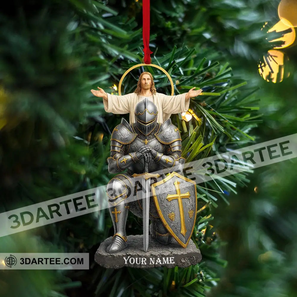 Christian Faithful Knight Gift For Christian Home Decor Christmas Ornament Personalized Ornament Ornament