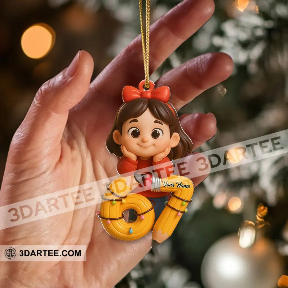 Christmas 67 Cute Girl Home Decor Christmas Ornament Personalized Ornament Ornament