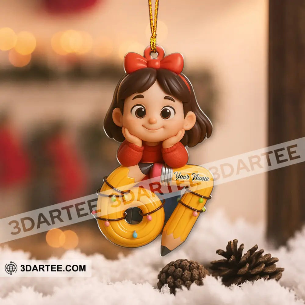 Christmas 67 Cute Girl Home Decor Christmas Ornament Personalized Ornament Ornament