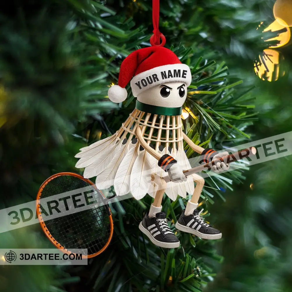 Christmas Badminton Home Decor Christmas Ornament Personalized Ornament Ornament