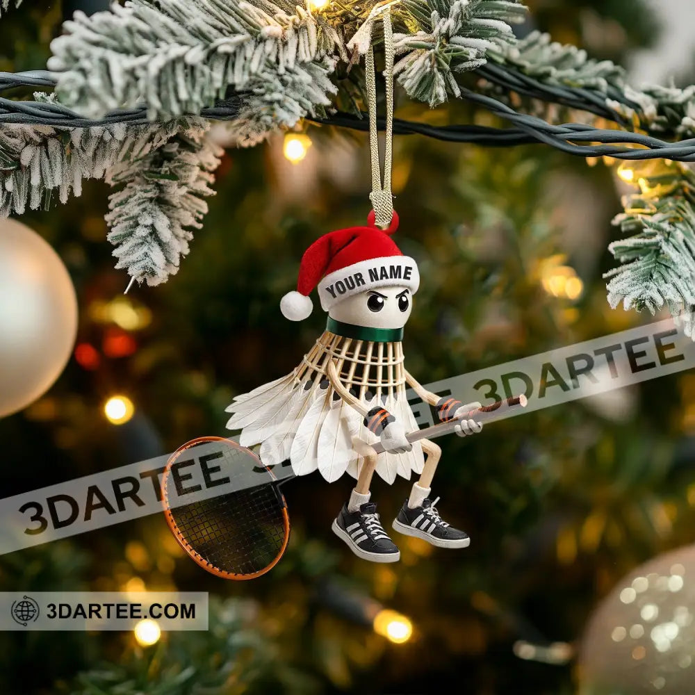 Christmas Badminton Home Decor Christmas Ornament Personalized Ornament Ornament