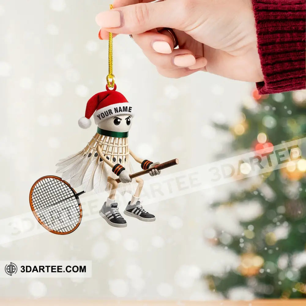 Christmas Badminton Home Decor Christmas Ornament Personalized Ornament Ornament