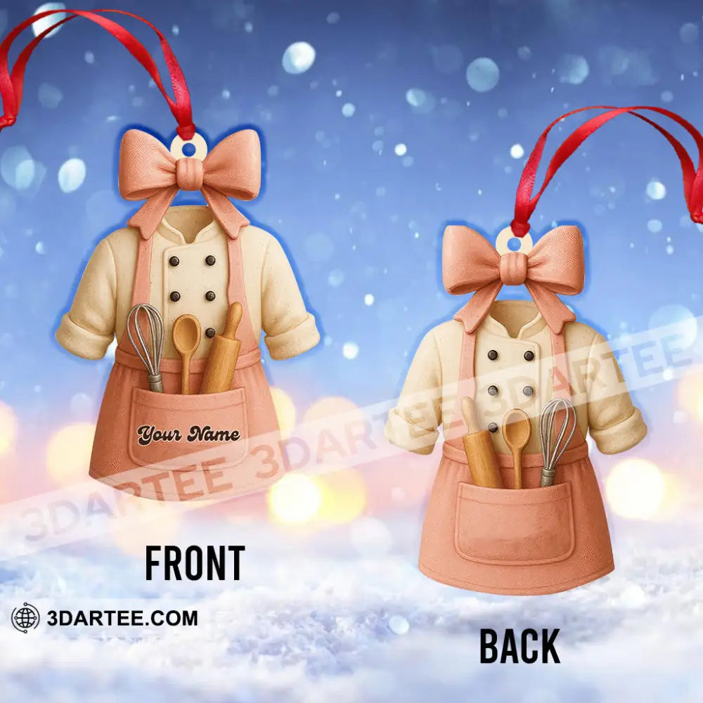 Christmas Baker Home Decor Christmas Ornament Personalized Ornament Ornament