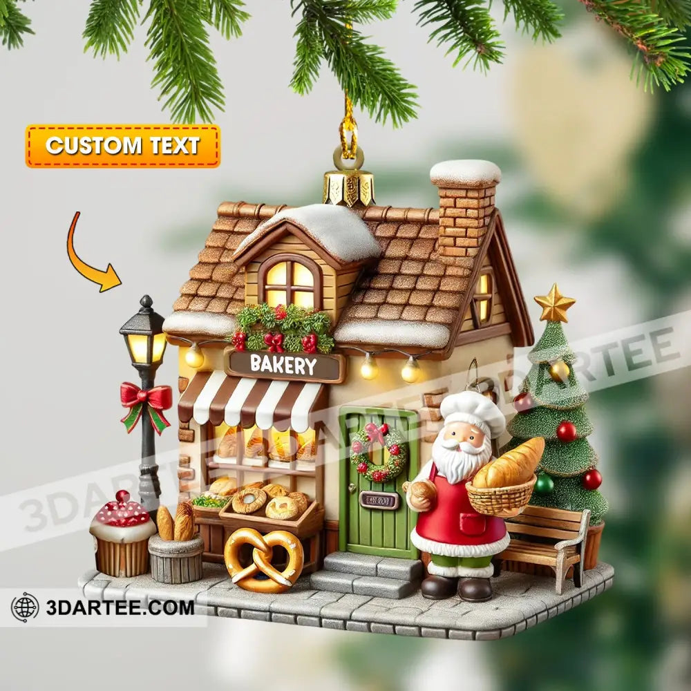Christmas Bakery Shop Home Decor Christmas Ornament Personalized Ornament 3.54’’ / 1 Ornament Ornament
