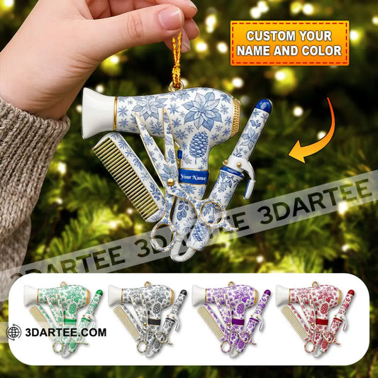 Christmas Barber Home Decor Christmas Ornament Personalized Ornament 3.54’’ / 1 Ornament Ornament