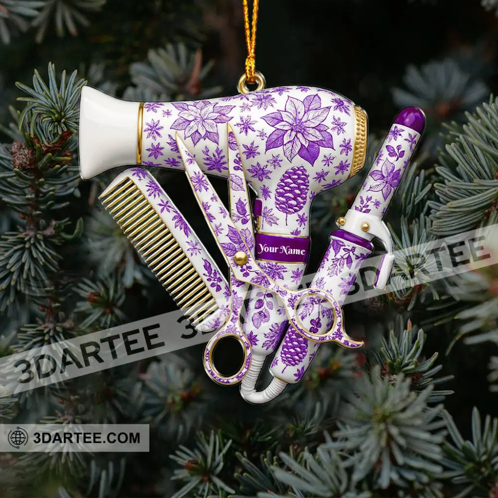 Christmas Barber Home Decor Christmas Ornament Personalized Ornament Ornament