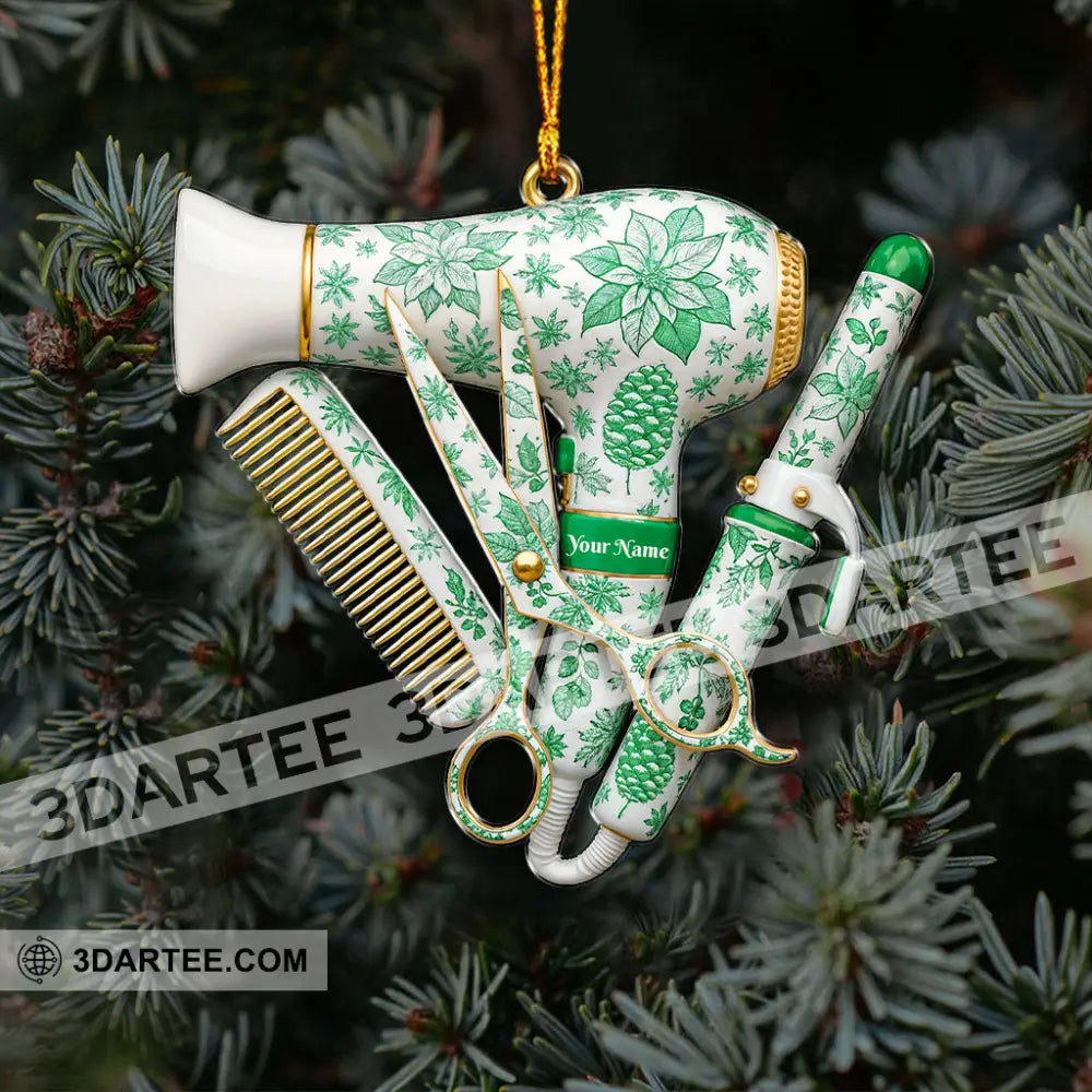Christmas Barber Home Decor Christmas Ornament Personalized Ornament Ornament