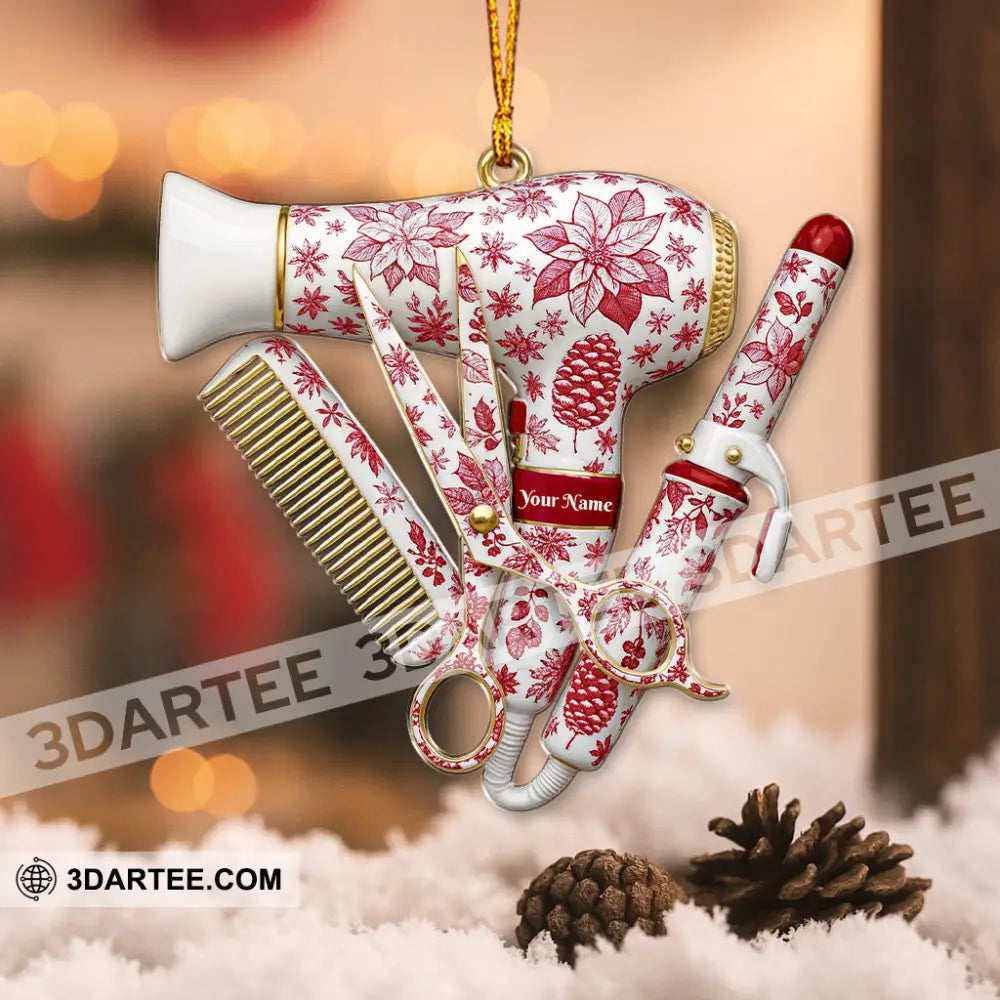Christmas Barber Home Decor Christmas Ornament Personalized Ornament Ornament
