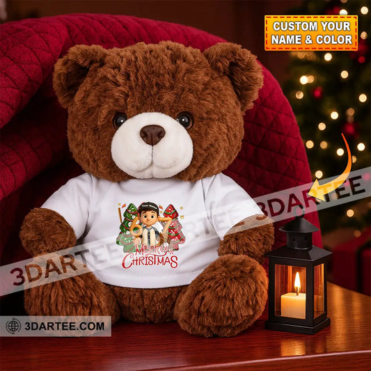Christmas Baseball Boy Personalized Teddy Bear Shirt Graduate Teddy Bear Shirt