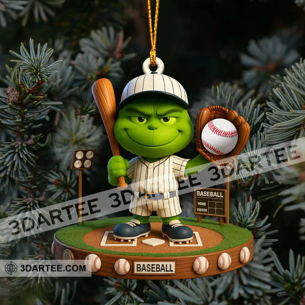 Christmas Baseball Lover Home Decor Christmas Ornament Personalized Ornament Ornament